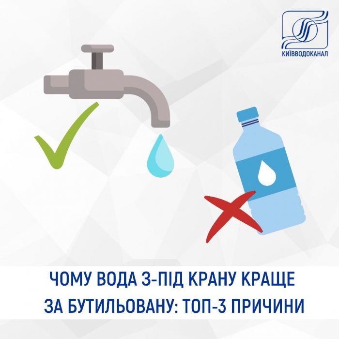 Причины пить воду из-под крана. Фото: Киевводоканал