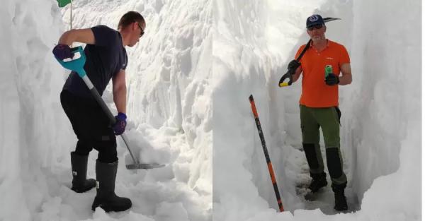 Украинские полярники показали, как откапывают "Академика Вернадского" после рекордного снегопада - Life