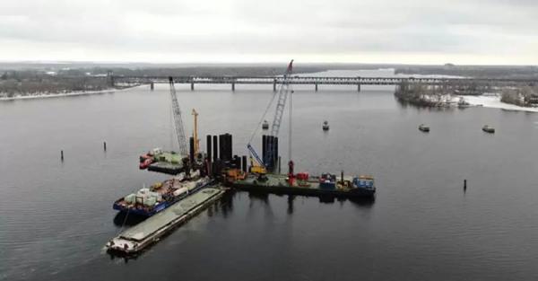 Большая стройка: мост в Кременчуге возводят с опережением графика  - Экономика