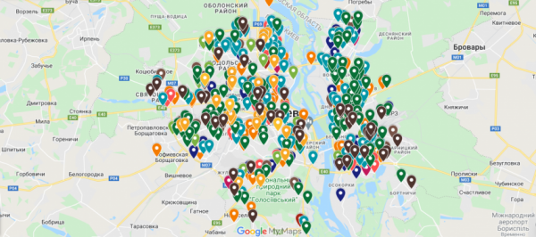 У “Київ Цифровий” з'явилась мапа працюючих продовольчих магазинів столиці