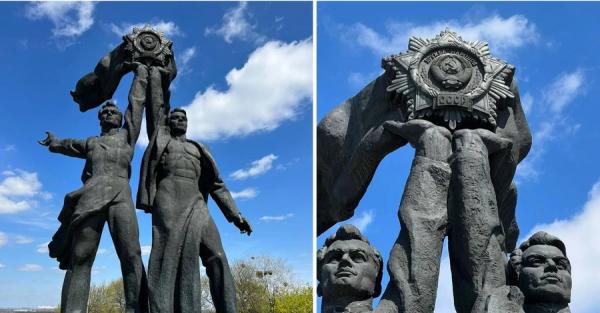 В Киев вслед за орденом Ленина демонтируют скульптуру под Аркой дружбы народов - Life