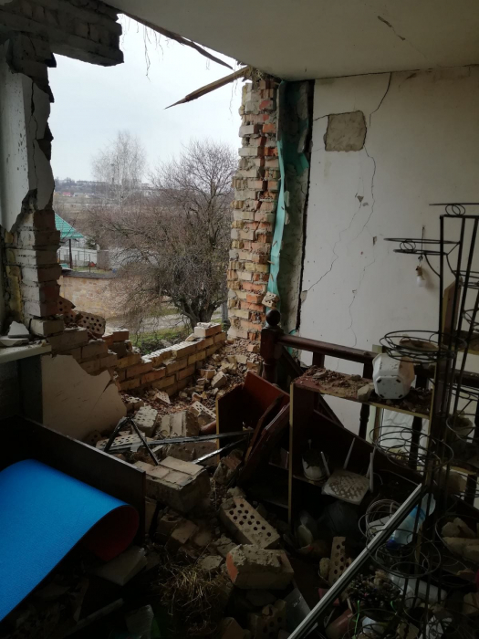 Уничтоженный дом Наталии Мазниченко - фото: facebook.com/profile.php?id=100004407697810