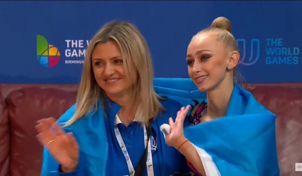 Украинская гимнастка посвятила бронзу Всемирных игр папе, служащему в ВСУ  
