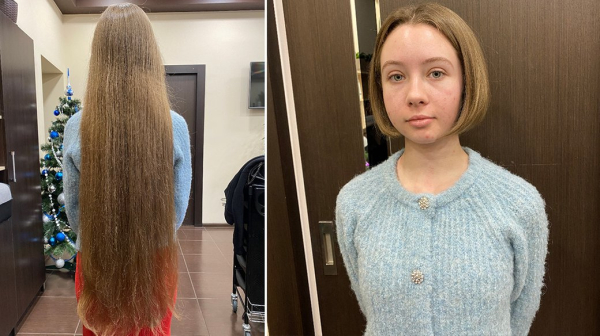 Школьница из Кропивницкого обрезала волосы, которые отращивала с рождения, чтобы помочь ВСУ - Life