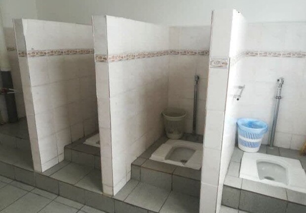 В гимназии Киева туалет без дверей отремонтируют за 1 млн гривен. Фото: Дмитрий Гурин